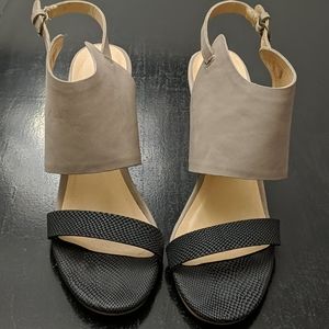 Grey and black wedge